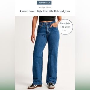 Abercrombie Curve Love High Rise 90s Relaxed Jean